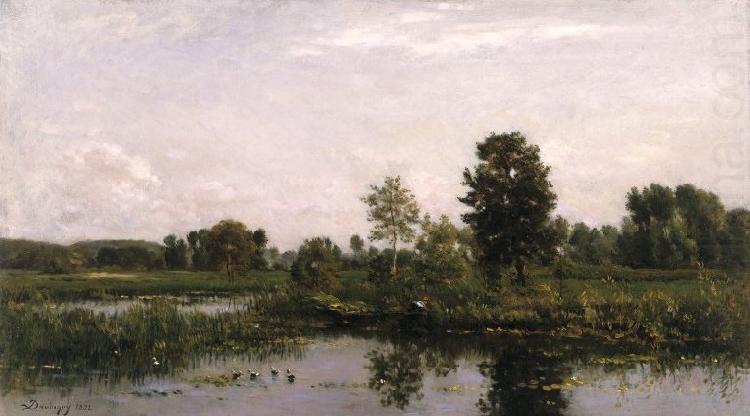 Charles-Francois Daubigny A Bend in the River Oise china oil painting image